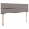vidaXL Ottoman sängram med madrass taupe 160x200 cm tyg