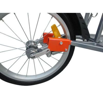 vidaXL Cykelvagn med väska för transport