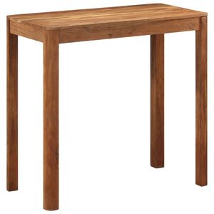 vidaXL Barbord massivt tr&auml; med honungsfinish 110x55x106 cm
