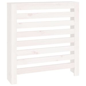 vidaXL Elementskydd Vit 79,5x19x84 cm massiv furu