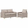 vidaXL Soffset 2 st Beige Polyester