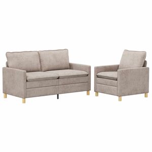vidaXL Soffset 2 st Beige Polyester