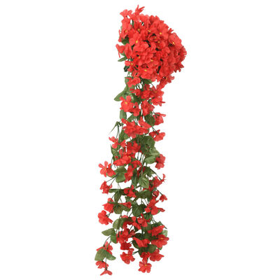 vidaXL Konstgjorda girlanger 3 st röd 85 cm