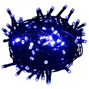 vidaXL Ljusslinga med 1000 LED blå 100 m PVC