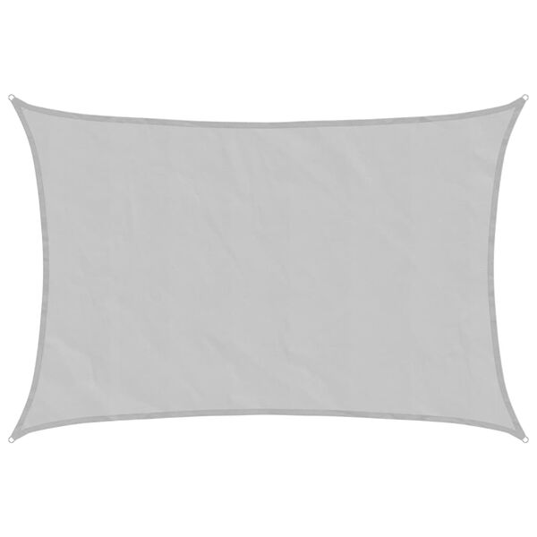 vidaXL Solsegel ljusgr&aring; 3x2 m 100% polyesteroxford