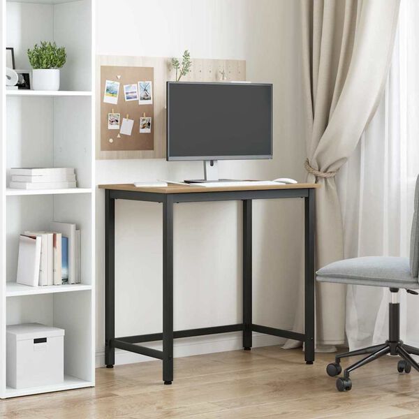 vidaXL bord Artisan Ek 100 x 50 x 76,5 cm Konstruerat tr&auml; och st&aring;l