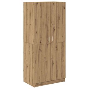 vidaXL Garderob hantverksm&auml;ssig ek 80x52x180 cm konstruerat tr&auml;