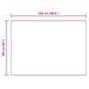 vidaXL Fusk Skinnmatta Tafalla Kr&auml;m 160 x 230 cm Polyester