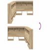 vidaXL F&ouml;rvaringshuvudgavel med hylla Sonoma-ek 90 cm Konstruerat tr&auml;