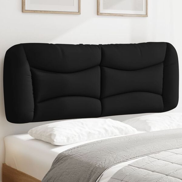 vidaXL Headboard Cushion "Hvar" Black 140 cm Fabric