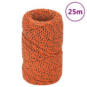 vidaXL B&aring;tlina orange 2 mm 25 m polypropen