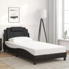vidaXL Bed Frame "Viana" with LED without Mattress Black 100x203 cm