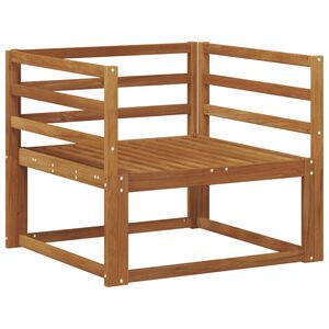 vidaXL Utomhus Mellansoffa Massivt Akaciatr&auml; Naturf&auml;rg