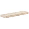 vidaXL Dyna till pallsoffa bomull 120x40x7 cm beige