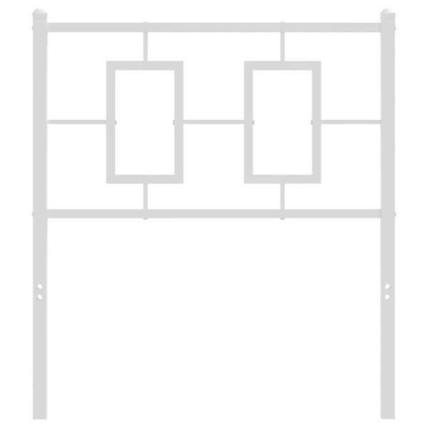 vidaXL Ers&auml;ttningsgavel metall vit 75 cm