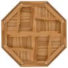 vidaXL Bordsskiva 80x80x2,5 cm &aring;ttakantig massiv teak