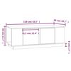vidaXL Soffbord 110x50x40 cm massiv furu