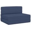 vidaXL F&auml;llbar Soffbed Bl&aring; 100 x 80 x 60 cm Tyg