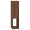 vidaXL Badrumssidekabinett Naturlig 25 x 25 x 100 cm Massivt teaktr&auml;