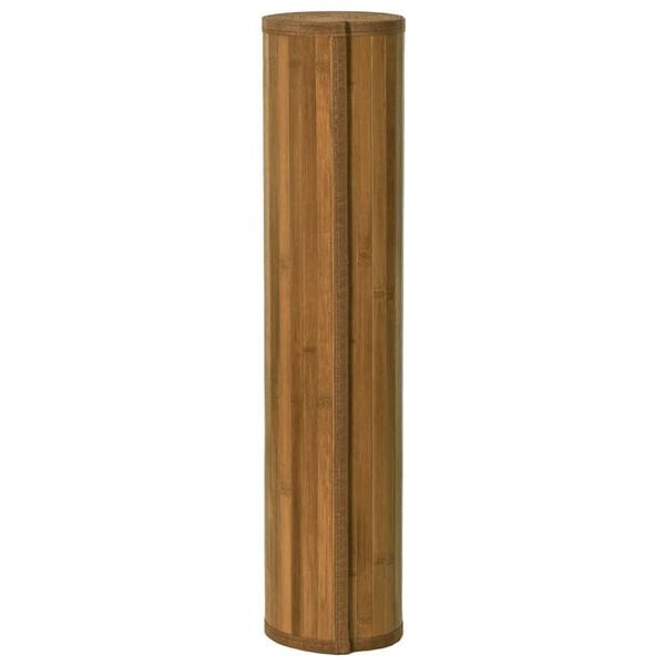 vidaXL Matta rektangul&auml;r brun 80x200 cm bambu