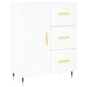 vidaXL Sk&aring;p vit 69,5x34x90 cm konstruerat tr&auml;