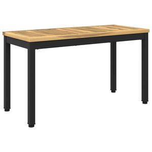 vidaXL Tr&auml;dg&aring;rdsb&auml;nk 80,5 x 35 x 45 cm Massivt Akaciatr&auml; Vit och svart