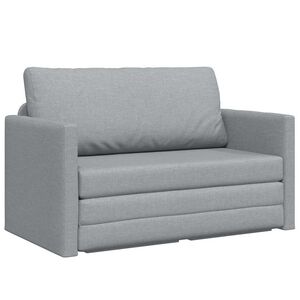 vidaXL Soffs&auml;ng Ljusgr&aring; 124 x 71 x 78 cm tyg