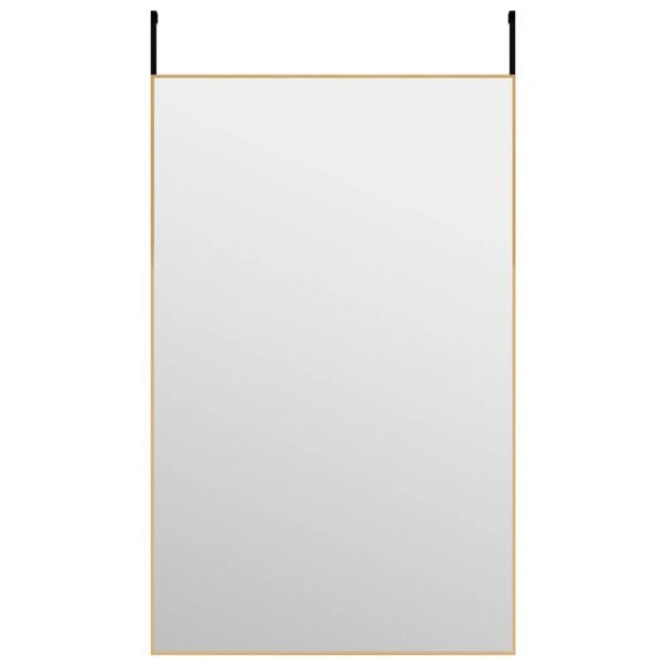 vidaXL D&ouml;rrspegel guld 50x80 cm glas och aluminium