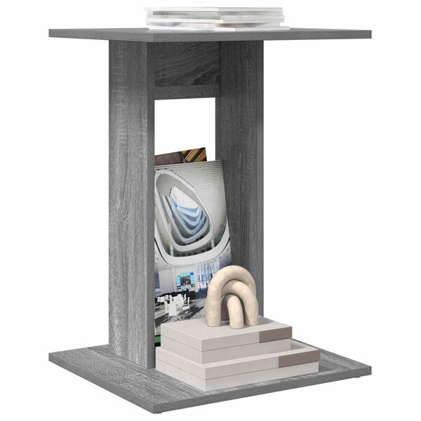 vidaXL Sidobord Gr&aring; Sonoma 45 x 40 x 62,5 cm Konstruerat tr&auml;