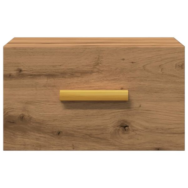 vidaXL Väggmonterat sängbord 2 st artisan ek 35x35x20 cm