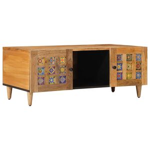 vidaXL Kaffeebord Naturf&auml;rg 100 x 54 x 40 cm Massivt mangotr&auml;