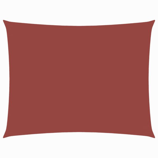 vidaXL Solsegel oxfordtyg rektangul&auml;rt 3x5 m terrakotta