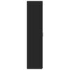 vidaXL Högskåp svart 40x42,5x185 cm konstruerat trä