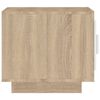 vidaXL Soffbord vit och sonoma-ek 51x50x45 cm konstruerat tr&auml;