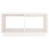 vidaXL Soffbord vit 80x50x40 cm massivt furu
