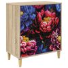 vidaXL Kommode KIEL M&ouml;rk piontryck 66 x 36,5 x 75 cm Konstruerat tr&auml;