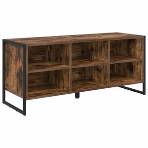 vidaXL Skosk&aring;p 100 x 35 x 44 cm Konstruerat tr&auml; R&ouml;kek