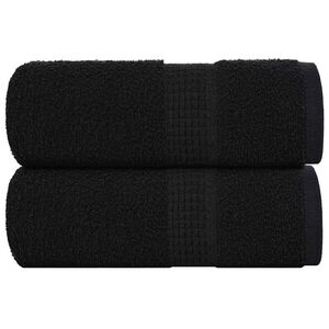 vidaXL Tv&auml;tthanddukar FROGN 2 st svart 30x30 cm 360 gsm