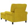 vidaXL Chaise Lounge med kudde Gul 91 x 157 x 91 cm Sammet