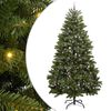 vidaXL Konstgjord julgran 300 cm 300 LED-lampor Varmvit PVC och st&aring;l
