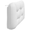 vidaXL Headboard Cushion "Hvar" White 160 cm Faux Leather