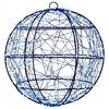 vidaXL Julfinialslampa 300 LED-lampor Bl&aring; Diameter 30 x 32 cm