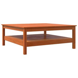 vidaXL Soffbord vaxbrun 100x100x40 cm massiv furu