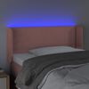 vidaXL S&auml;nggavel LED rosa 93x16x78/88 cm sammet