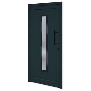 vidaXL Ytterd&ouml;rr antracit 98x200 cm PVC