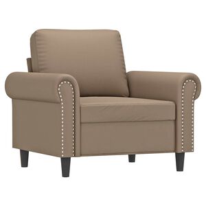 vidaXL F&aring;t&ouml;lj Cappuccino 60 cm konstl&auml;der