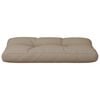 vidaXL Palldyna taupe 80x40x12 cm tyg