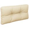 vidaXL Palldyna beige 70x40x12 cm tyg