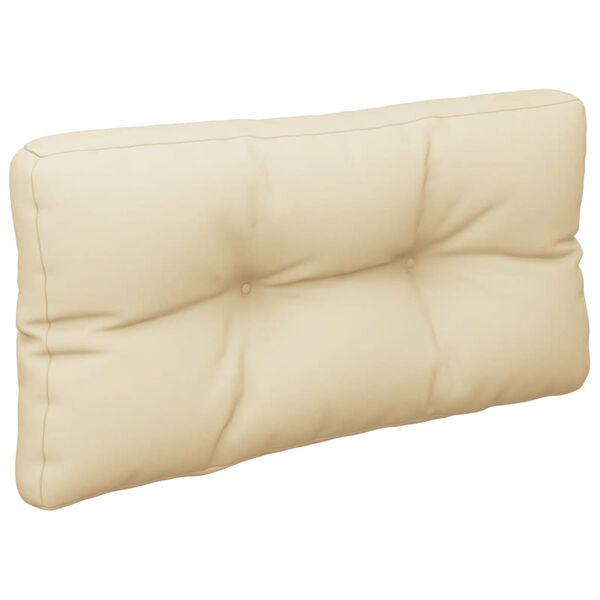 vidaXL Palldyna beige 70x40x12 cm tyg