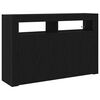 vidaXL Sideboard Svart Ek 116 x 30 x 75 cm Konstruerat tr&auml;